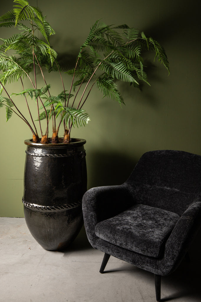 Tony Green grote keramische pot rond hoog