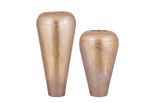 Mumbay Champagne Aluminum Pot Round S