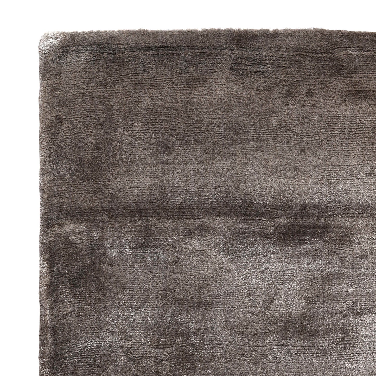 Flavia Grey Viscose Handwoven Carpet XL