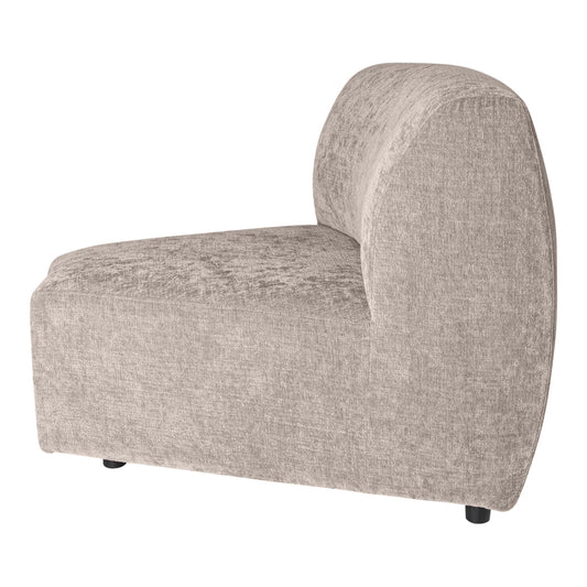 Lujo Sofa White Fiore Fabric Corner Piece