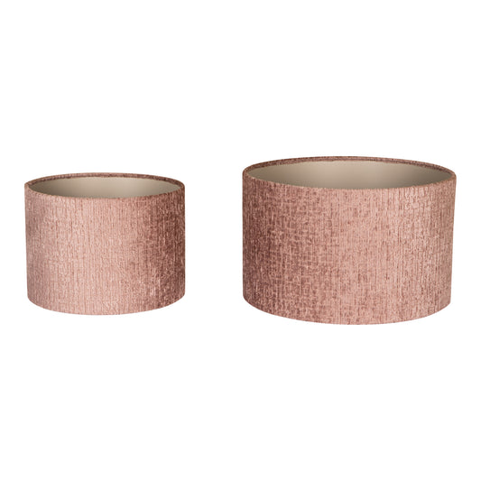 Nairobi Old Pink Fabric Lampshade Round S