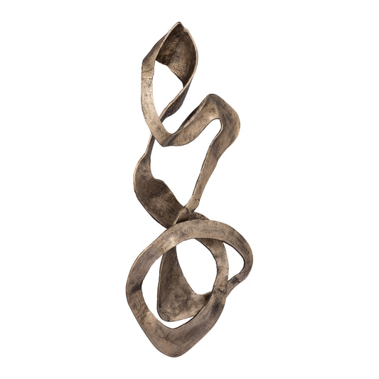 Neven Gold Casted Alu Metal Swirl Wall Panel S