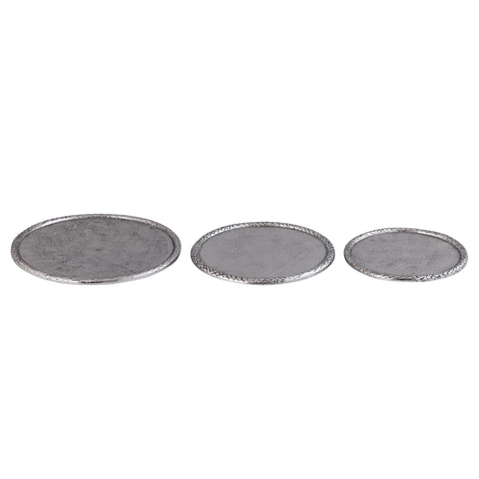 Fahdi Silver Casted Alu Rnd Plate Carving Border L