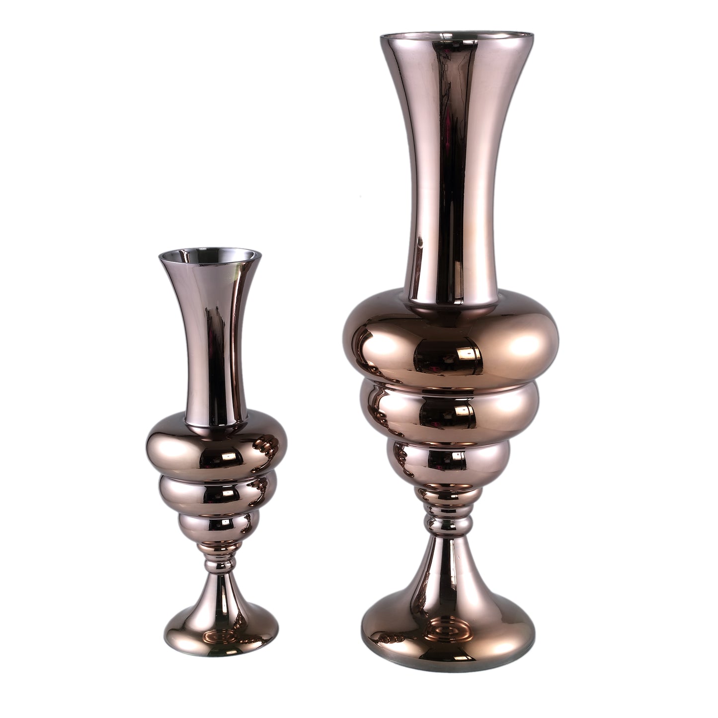 Nimai Copper Antique Shaped Glass Vase Shiny S