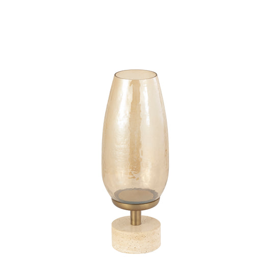Sajeth Brass Luster Glass Stormlight On Base M