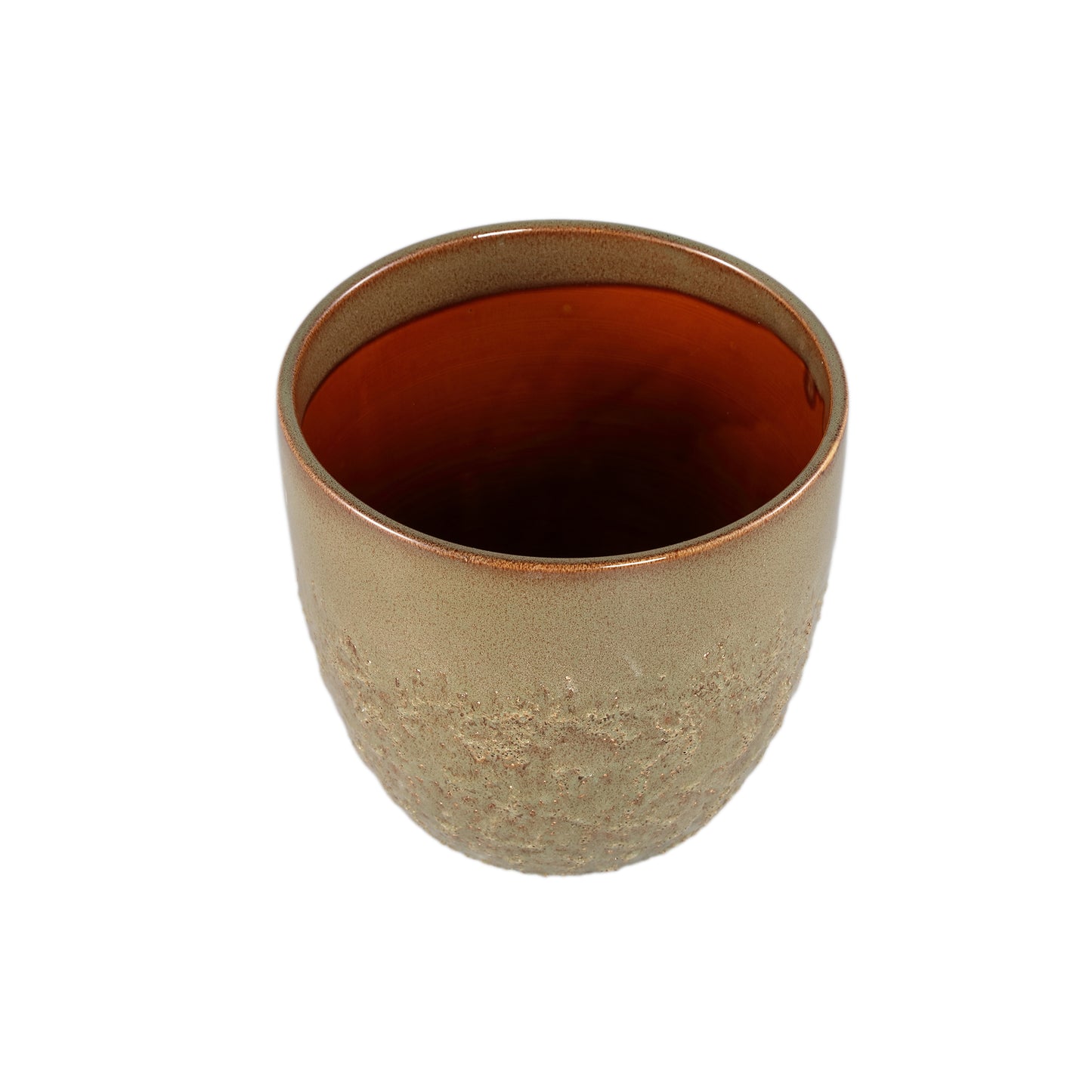 Harper Green Ceramic Pot Bombey Round XL