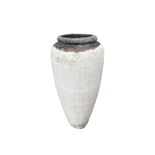 Kajetan White Round GRC High Pot L