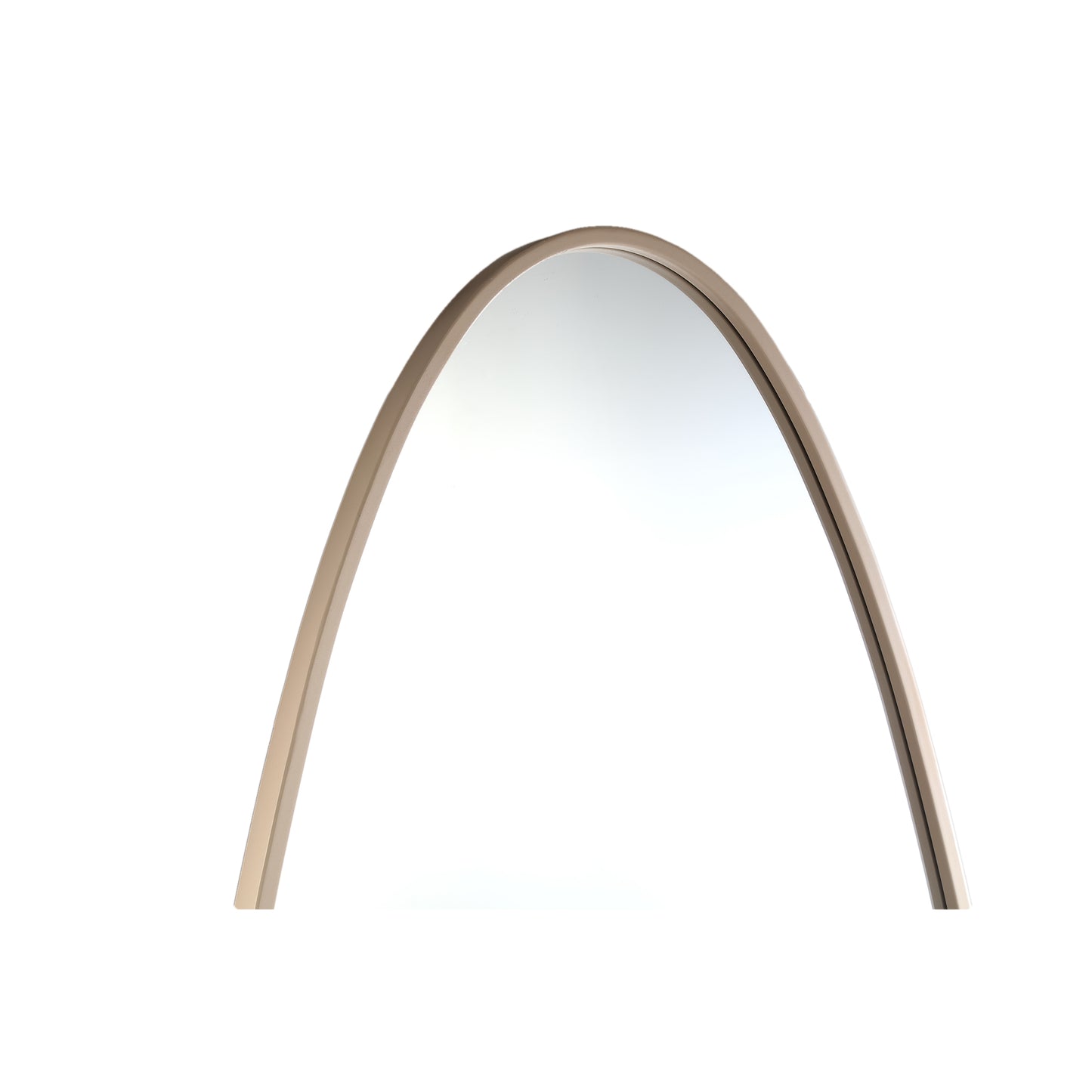 Serine Sand Steel Oval Mirror Large