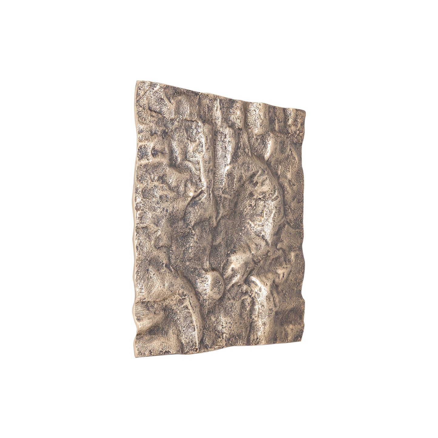 Eogan Gold Casted Alu Wall Panel Rough Square