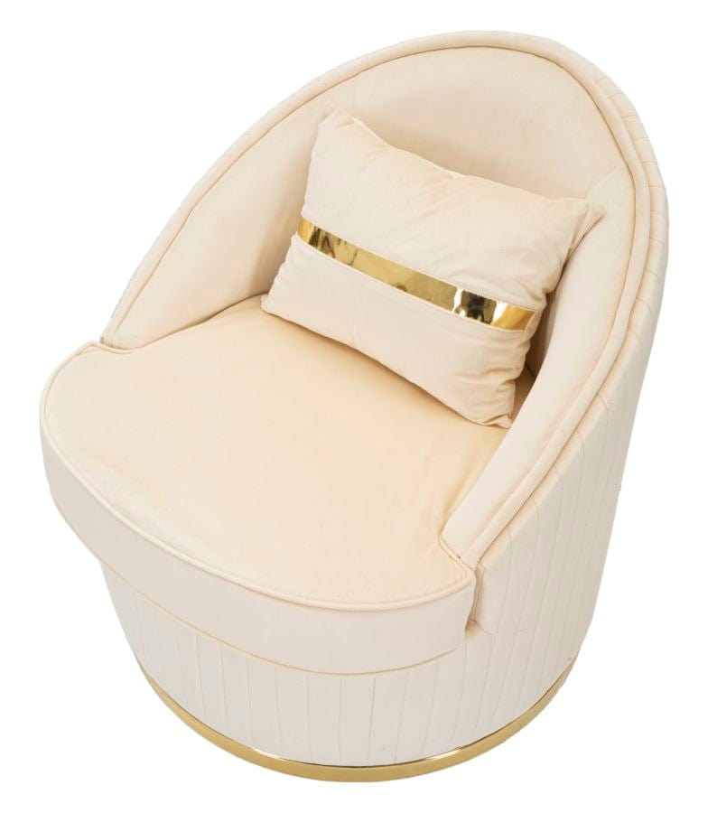 Mauro Ferretti ARMCHAIR SPACE PLUS CREAM CM Ø75X80