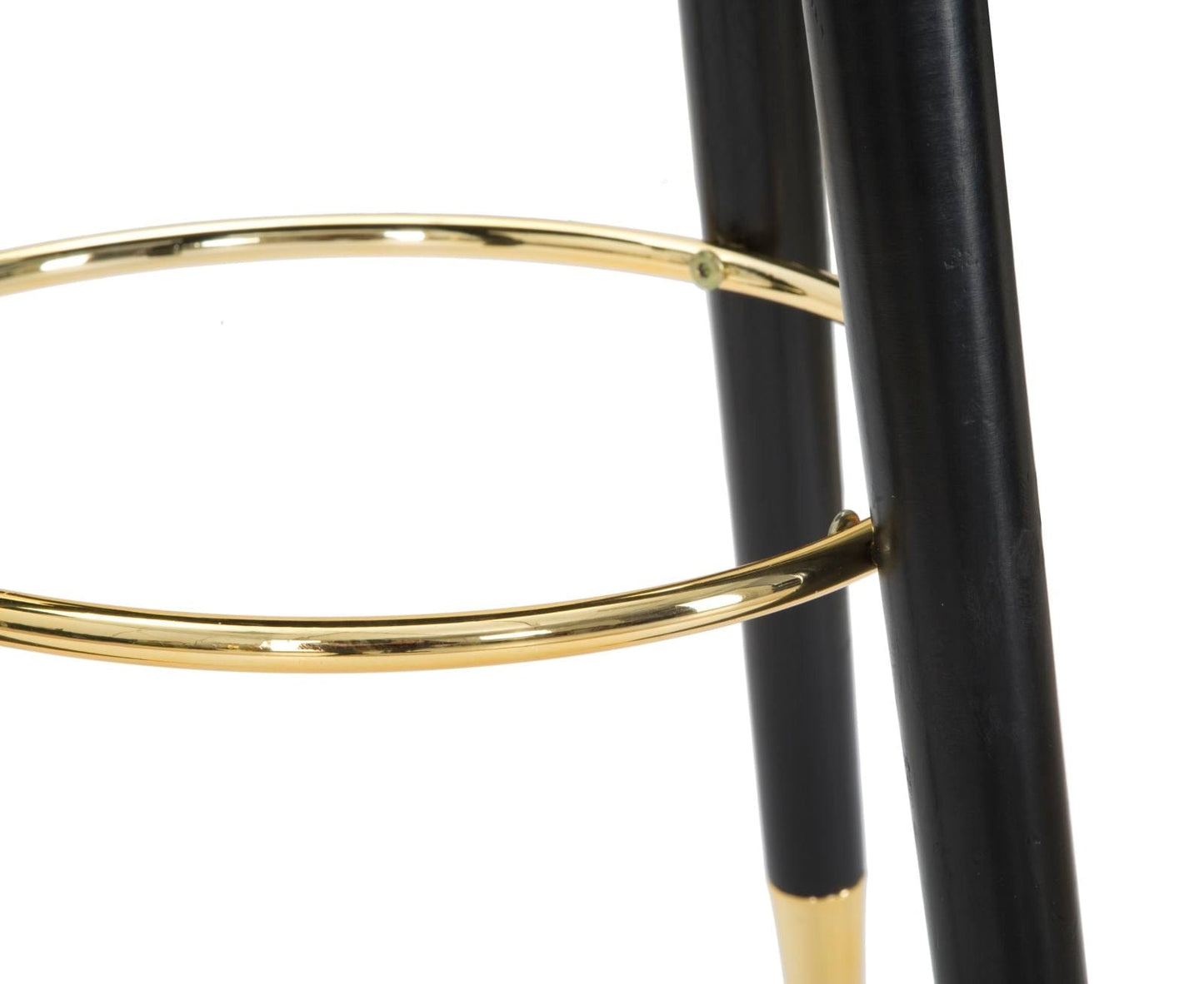 Mauro Ferretti BAR STOOL PARIS NERO/GOLD CM Ø 35X74
