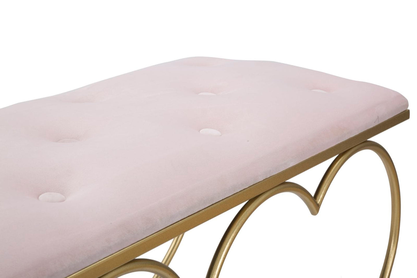 Mauro Ferretti BENCH HEART ROSA CM 105X37,5X51,5