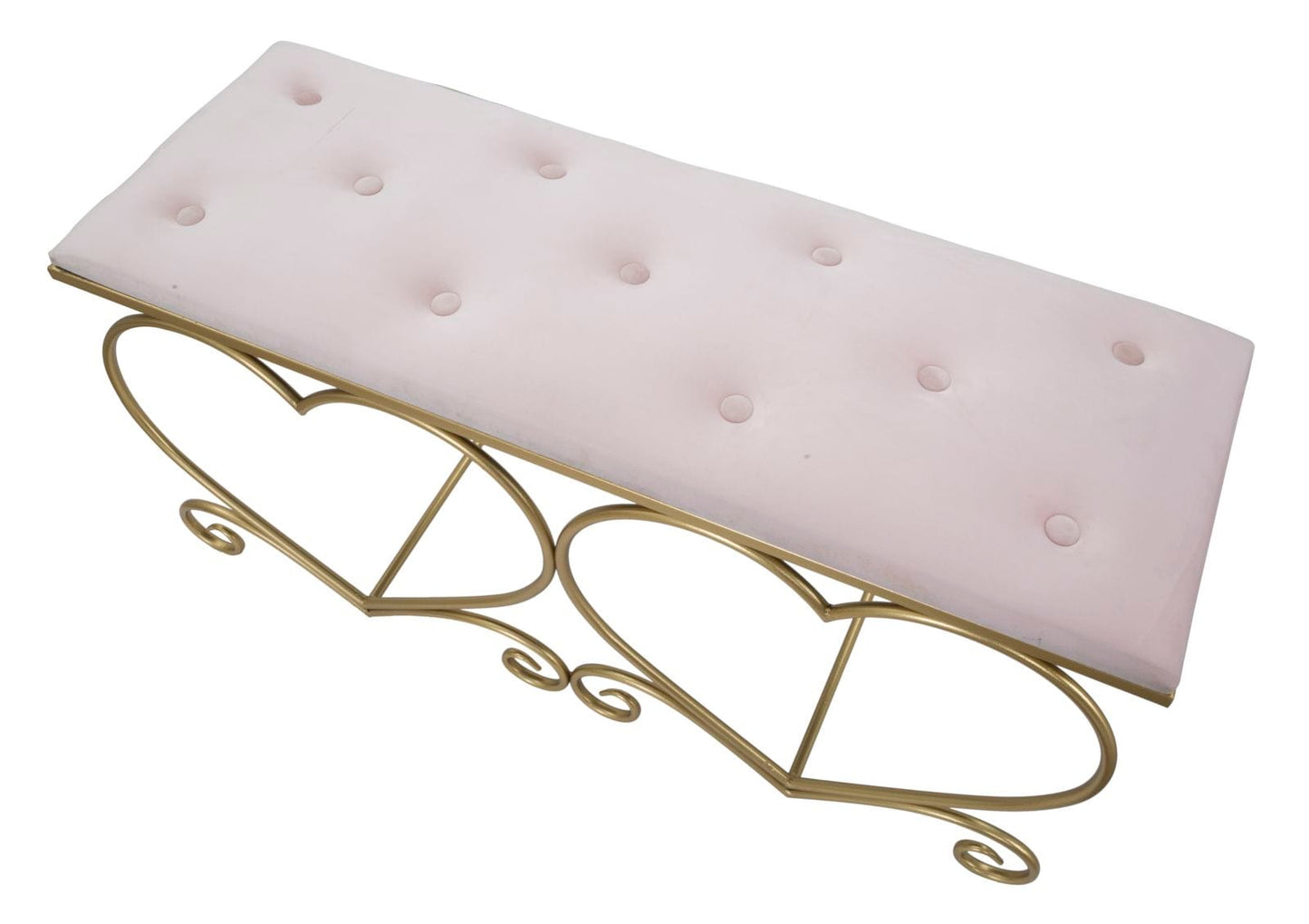 Mauro Ferretti BENCH HEART ROSA CM 105X37,5X51,5
