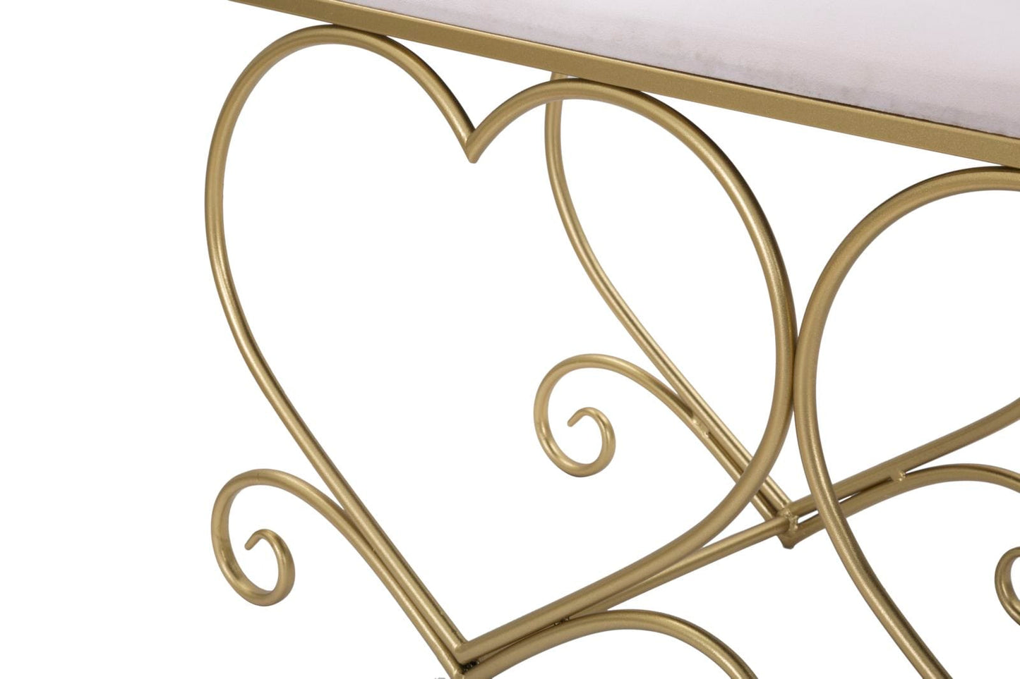 Mauro Ferretti BENCH HEART ROSA CM 105X37,5X51,5