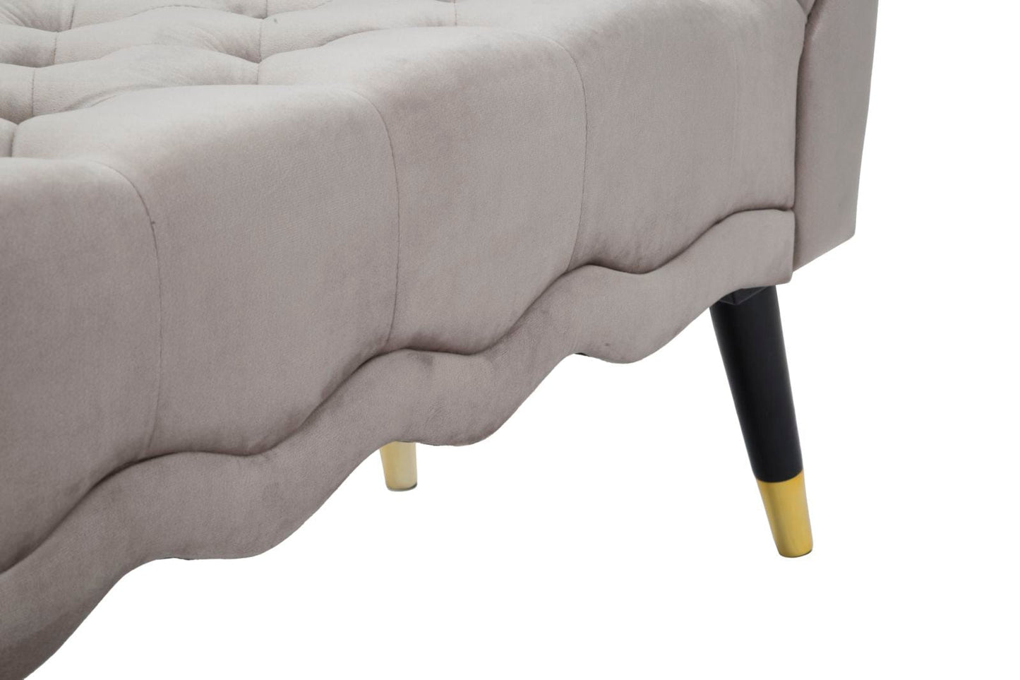 Mauro Ferretti BENCH PARIS GRIGIA/GOLD CM 120X40X60