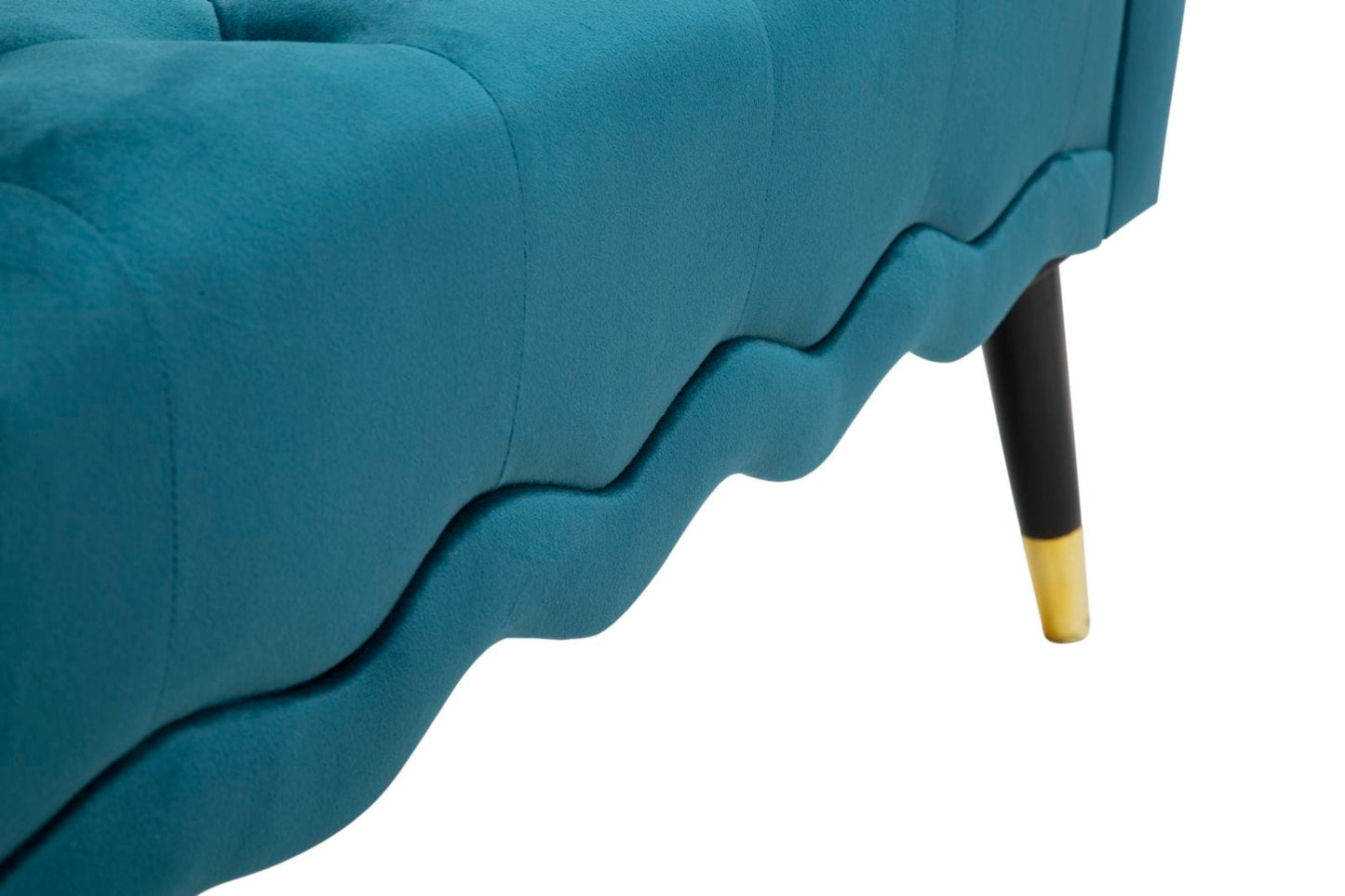 Mauro Ferretti BENCH PARIS TEAL/GOLD CM 120X40X60