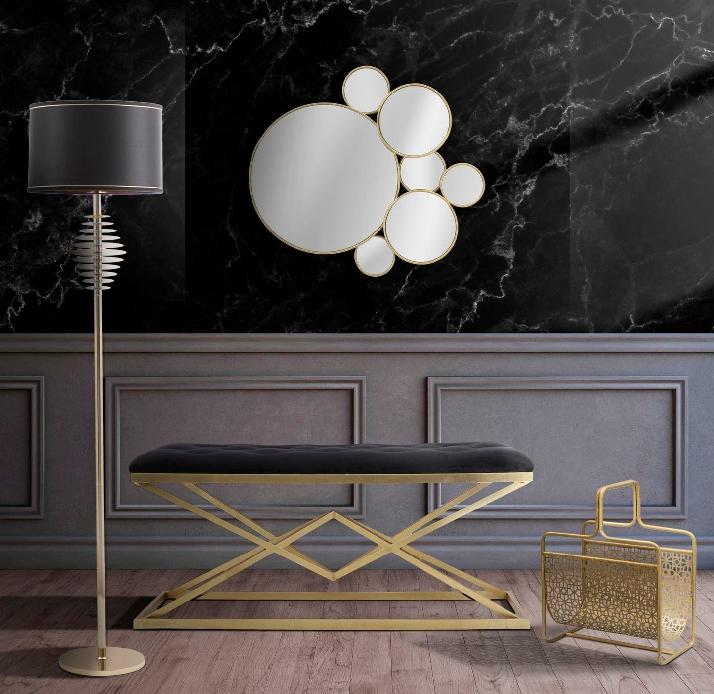 Mauro Ferretti BENCH PIRAMID CM 100X40X45