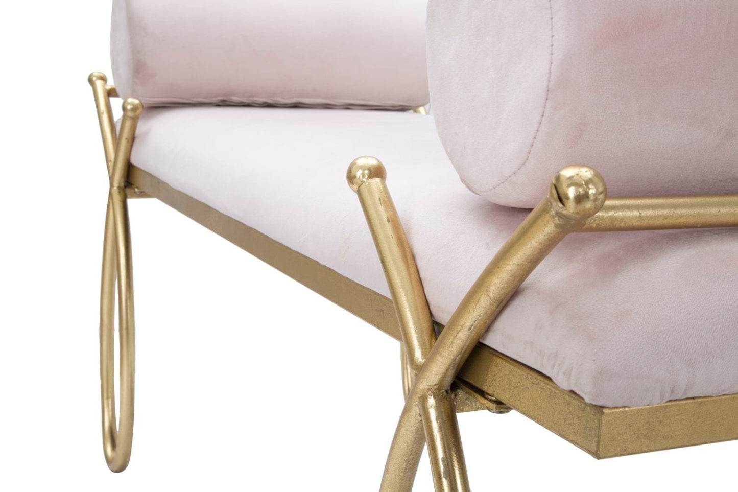 Mauro Ferretti BENCH RIBBON PINK CM 112,5X49X53
