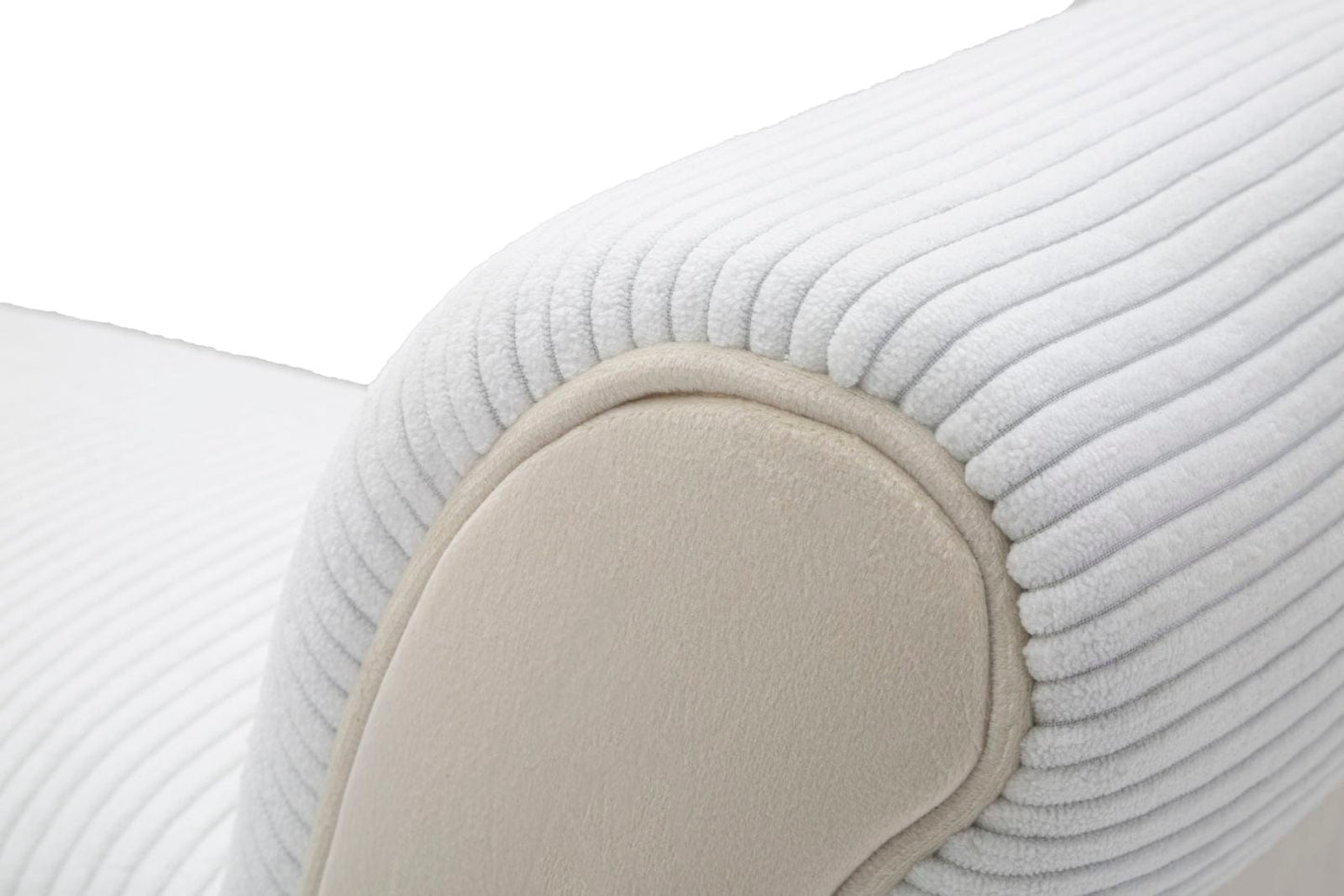 Mauro Ferretti BENCH VELVET CREMA CM 102X31X51