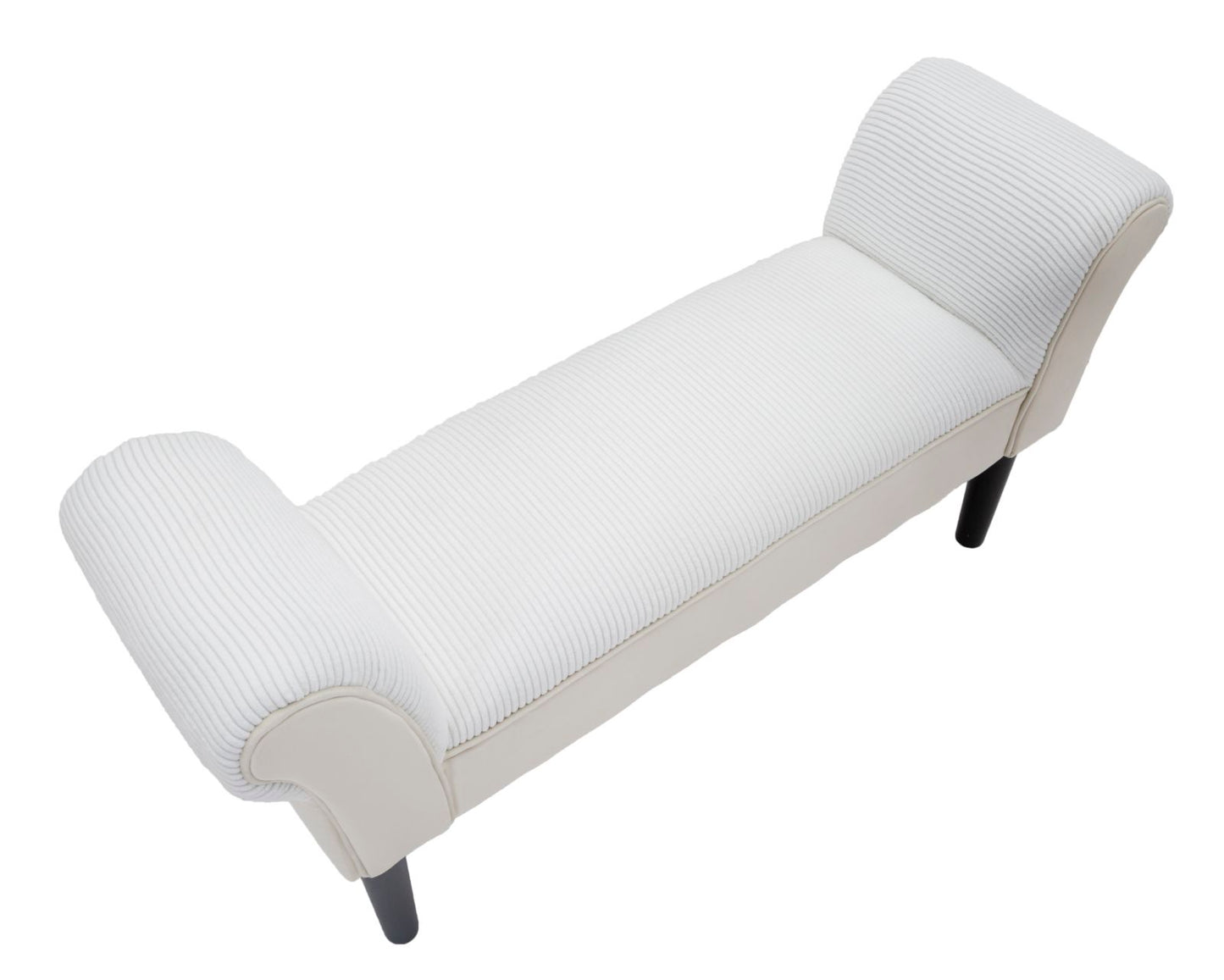 Mauro Ferretti BENCH VELVET CREMA CM 102X31X51