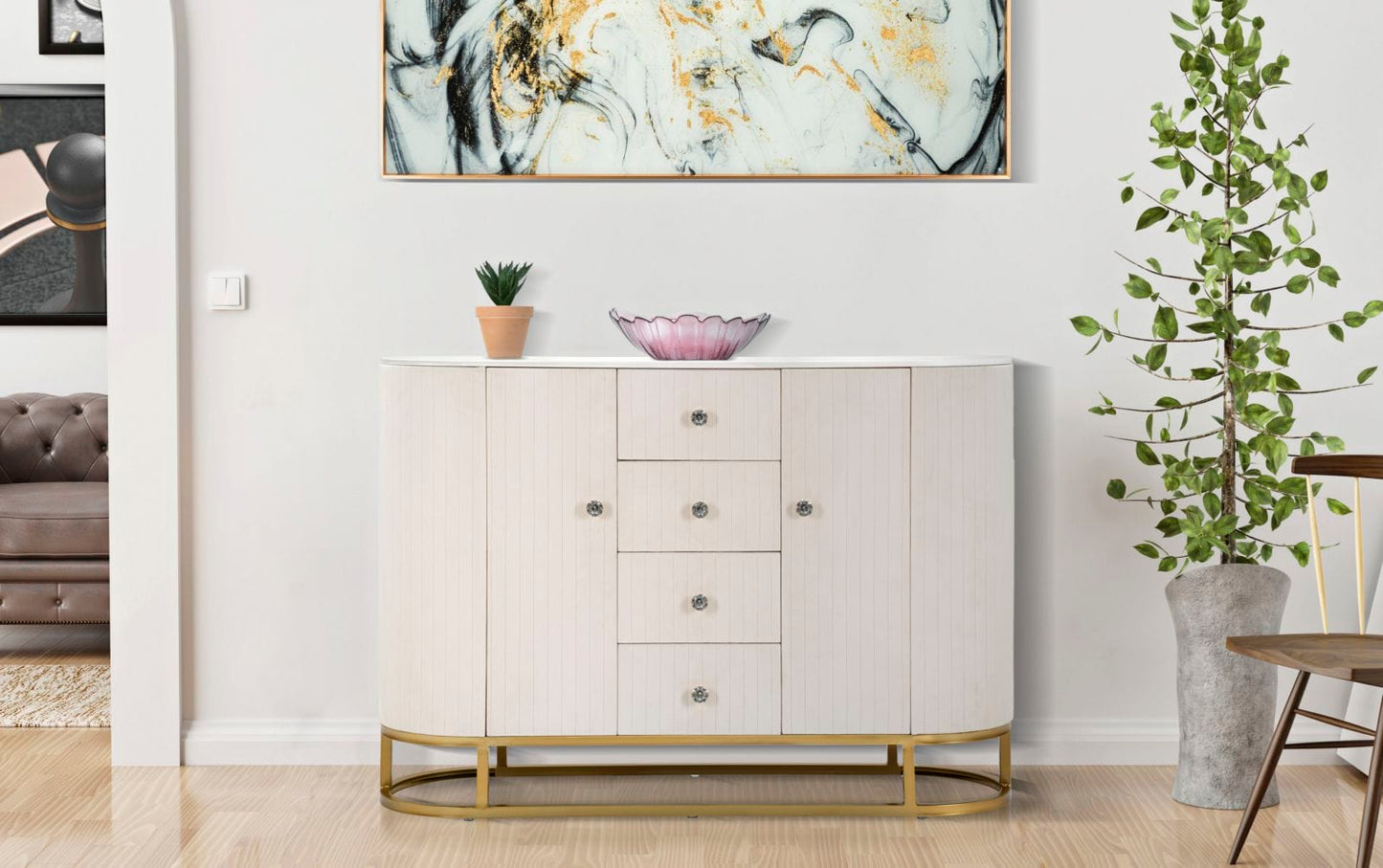 Mauro Ferretti CABINET MONTPELLIER CREAM CM 120X40X85