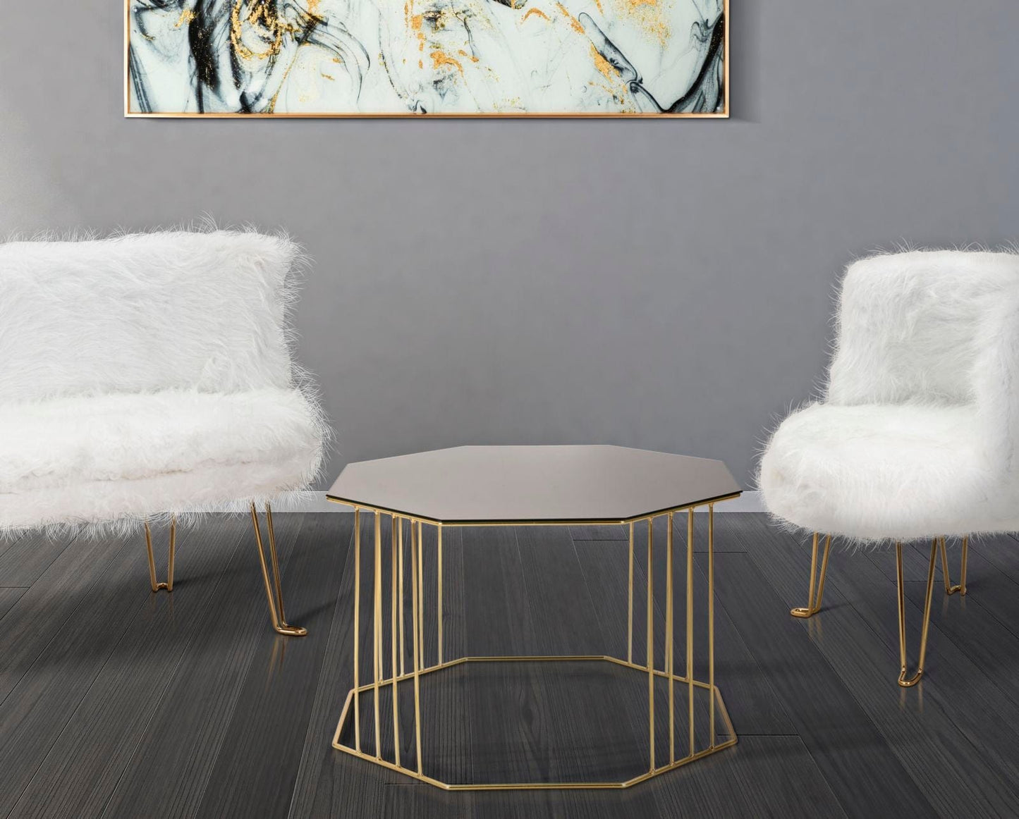 Mauro Ferretti COFFEE TABLE OCTAGON CM Ø 70X45