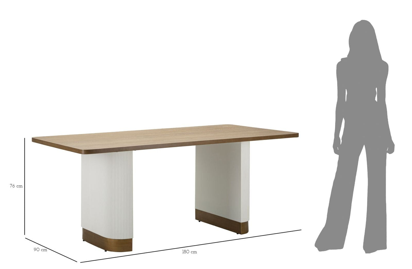 Mauro Ferretti DINING TABLE TOLOSA CM 180X90X76