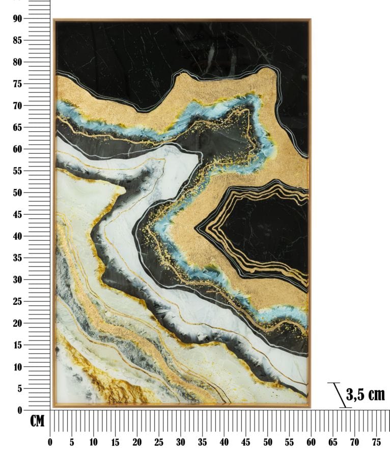 Mauro Ferretti GLASS WALL PANEL WITH FRAME
DARKY CM 60X3,5X90
