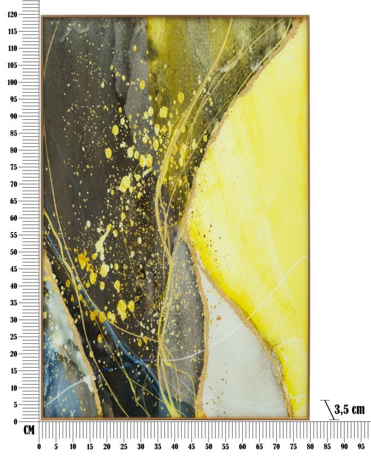 Mauro Ferretti GLASS WALL PANEL WITH FRAME SUNNY CM 80X3,5X120