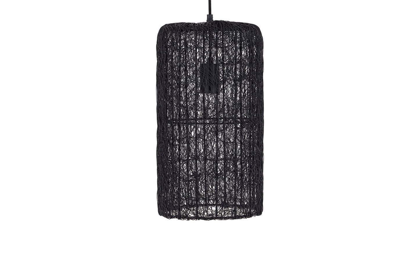 PTMD Idris Zwarte ijzeren hanglamp langdraad cilinder