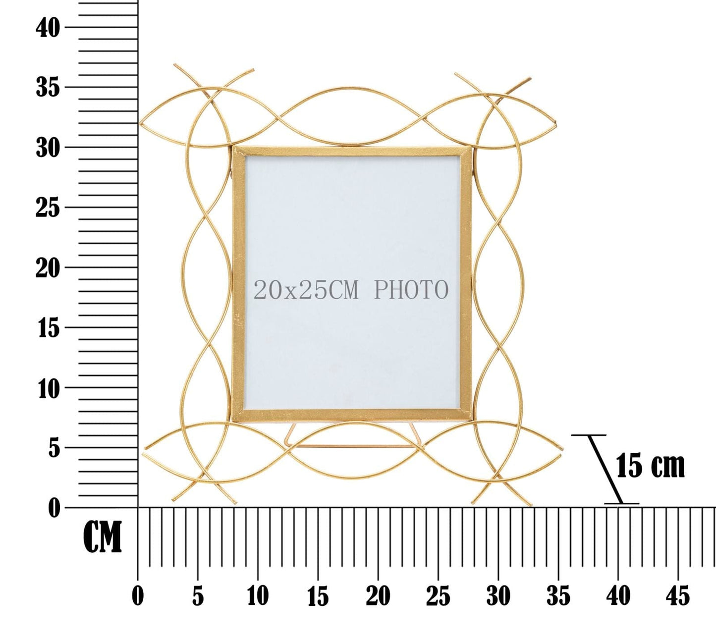 Mauro Ferretti IRON FRAME GLAM X CM 35,5X15X37 (PHOTO SIZE 20X25)