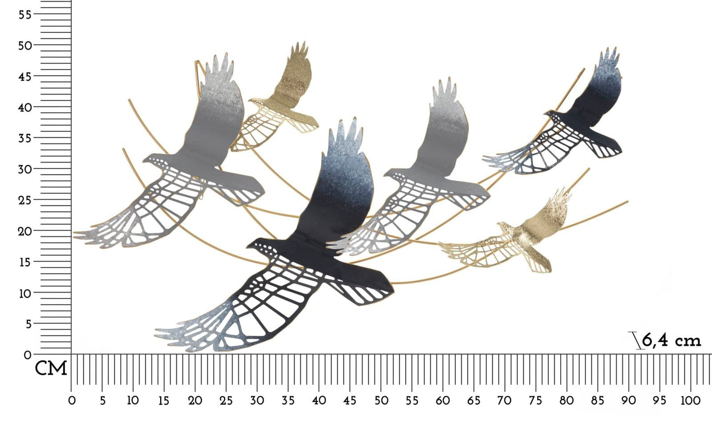 Mauro Ferretti IRON WALL PANEL BIRD CM 90,8X6,4X50,8