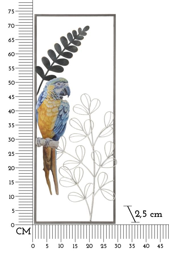 Mauro Ferretti IRON WALL PANEL PARROT CM 28,6X2,5X74,3
