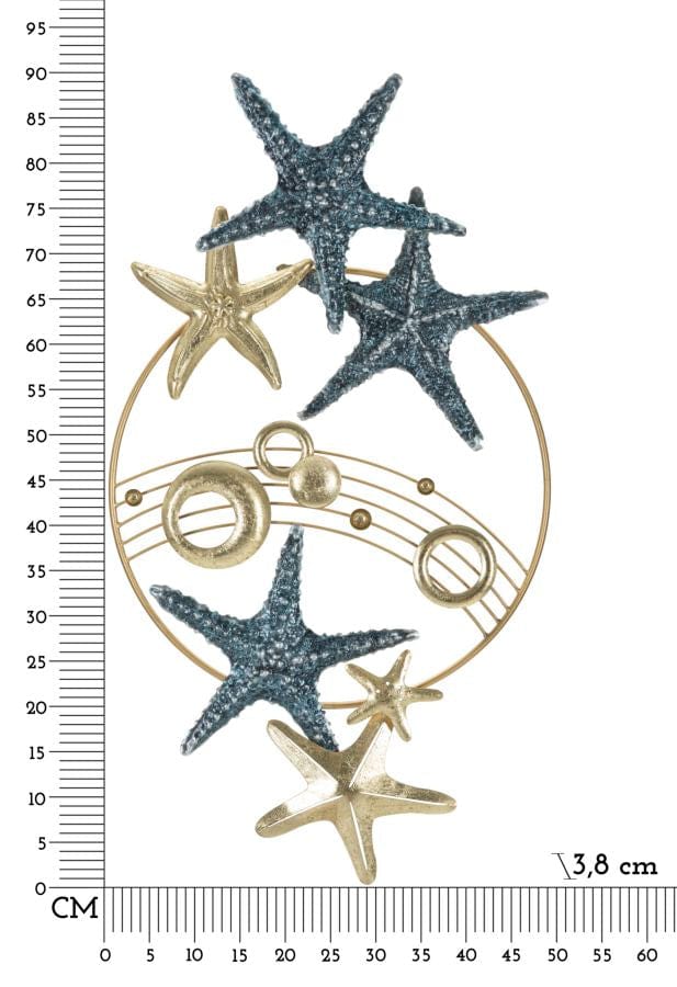 Mauro Ferretti IRON WALL PANEL SEA STAR CM 90,8X3,8X50,2