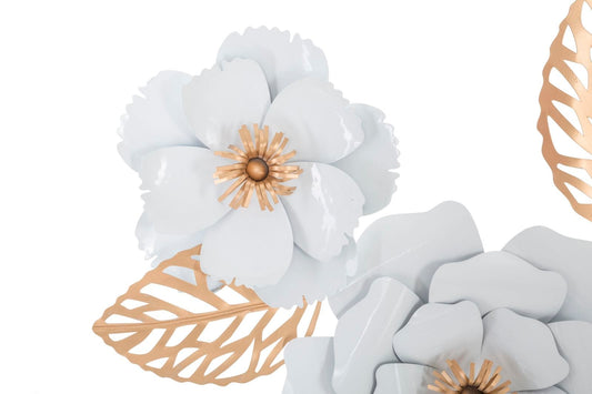 Mauro Ferretti IRON WALL PANEL WHITE DECOR 158X9X60
