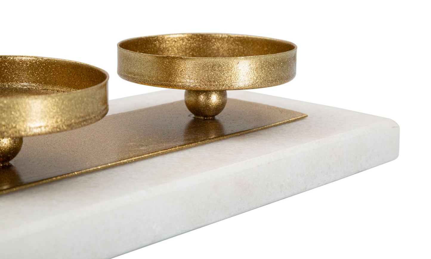 Mauro Ferretti MARBLE CANDLE HOLDER CM 40X10X5