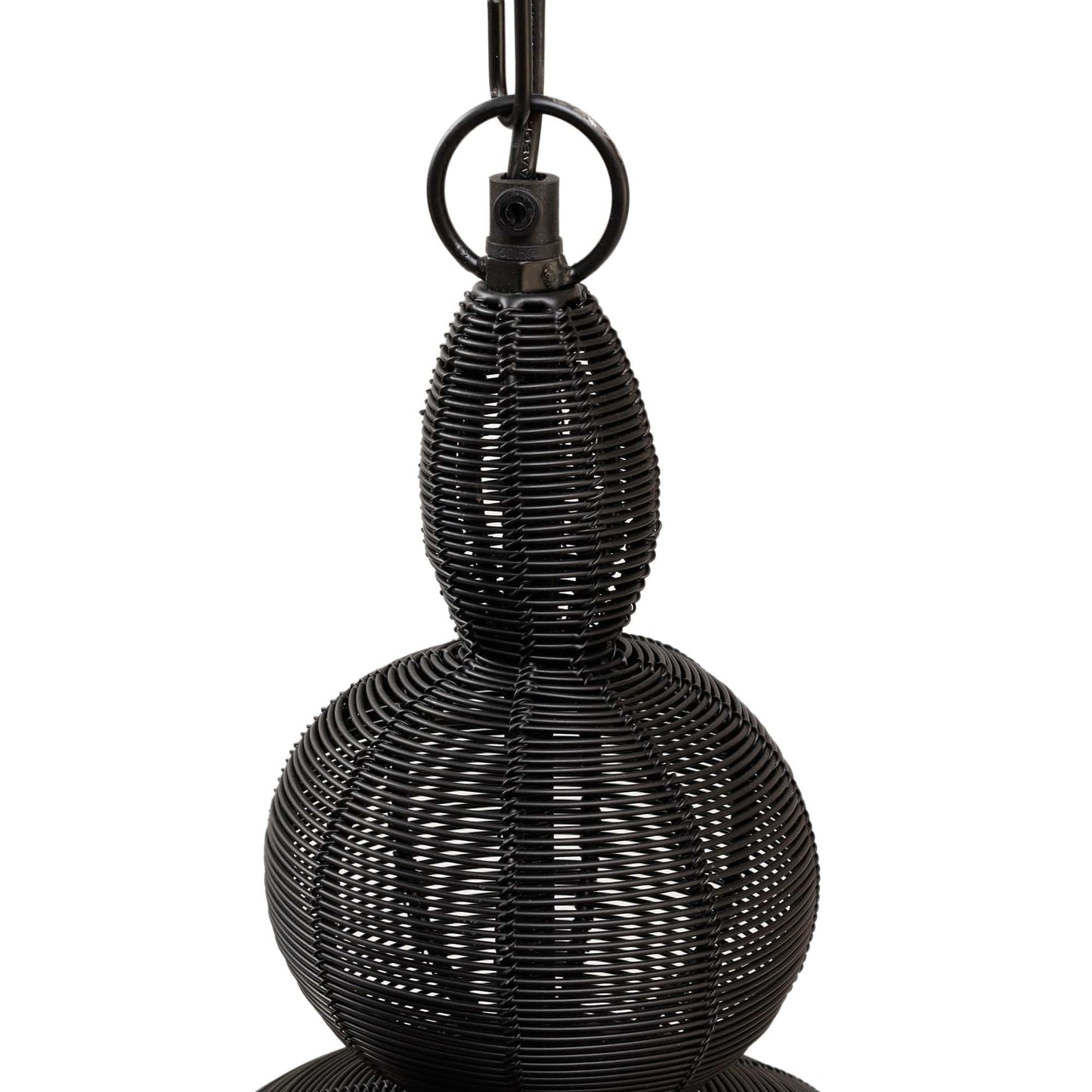 PTMD Merri Zwart ijzeren hanglamp drop design