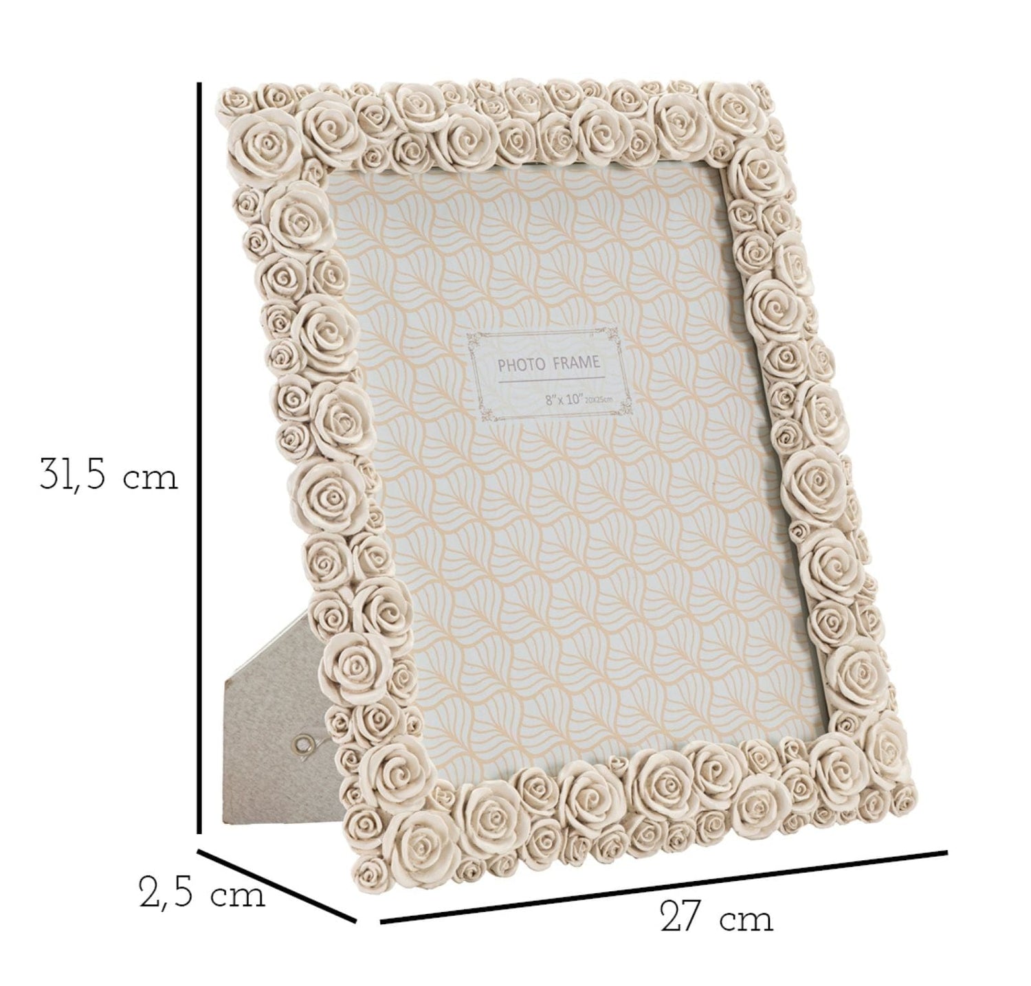 Mauro Ferretti PHOTOFRAME ROSEL CM 27X2,5X31,5 (INSIDE PHOTO SIZE CM 20X25)