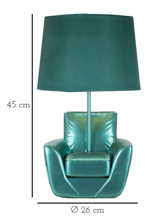 Mauro Ferretti TABLE LAMP MIDCENTURY
TURQUOISE CM Ø 26X43