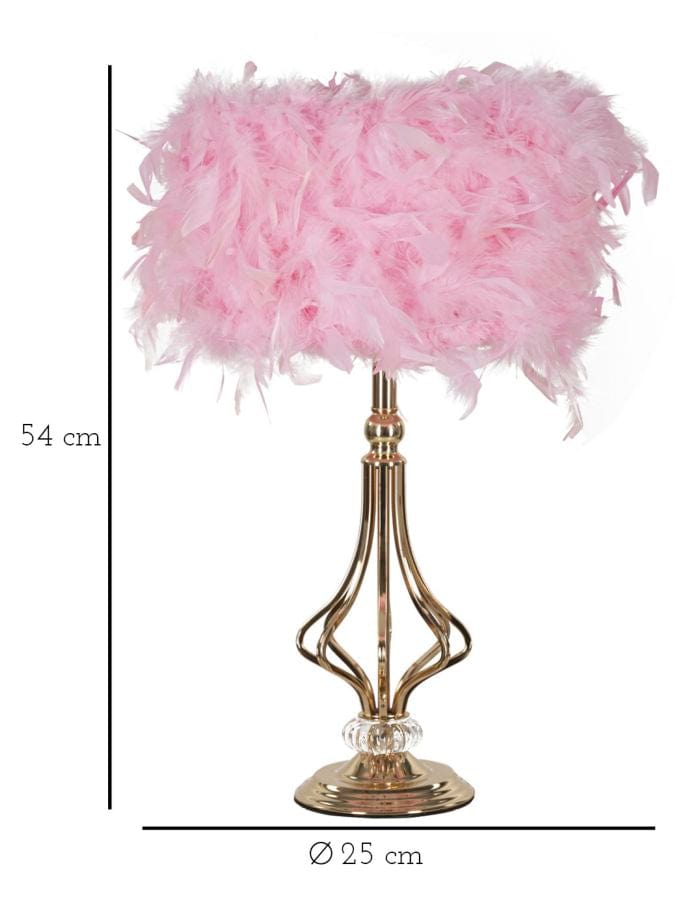 Mauro Ferretti TABLE LAMP TARTY PINK CM Ø 25X54