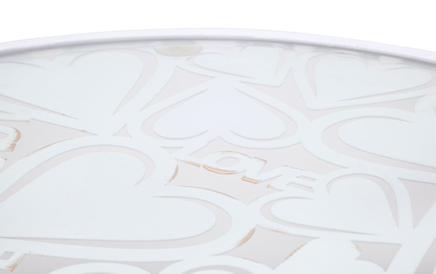 Mauro Ferretti TABLE WHITE HARTS COPPIA CM Ø 43X60-38X55