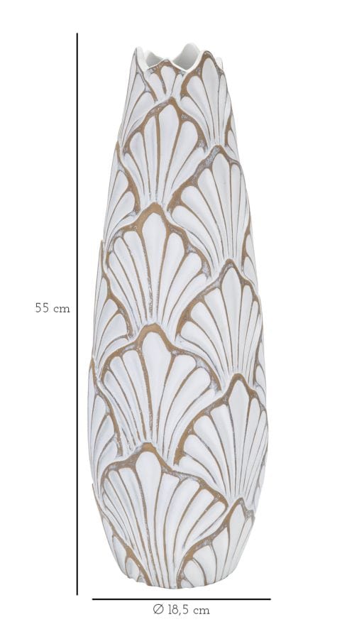 Mauro Ferretti VASE POLYRESIN PANAMA CM Ø 18,5X55