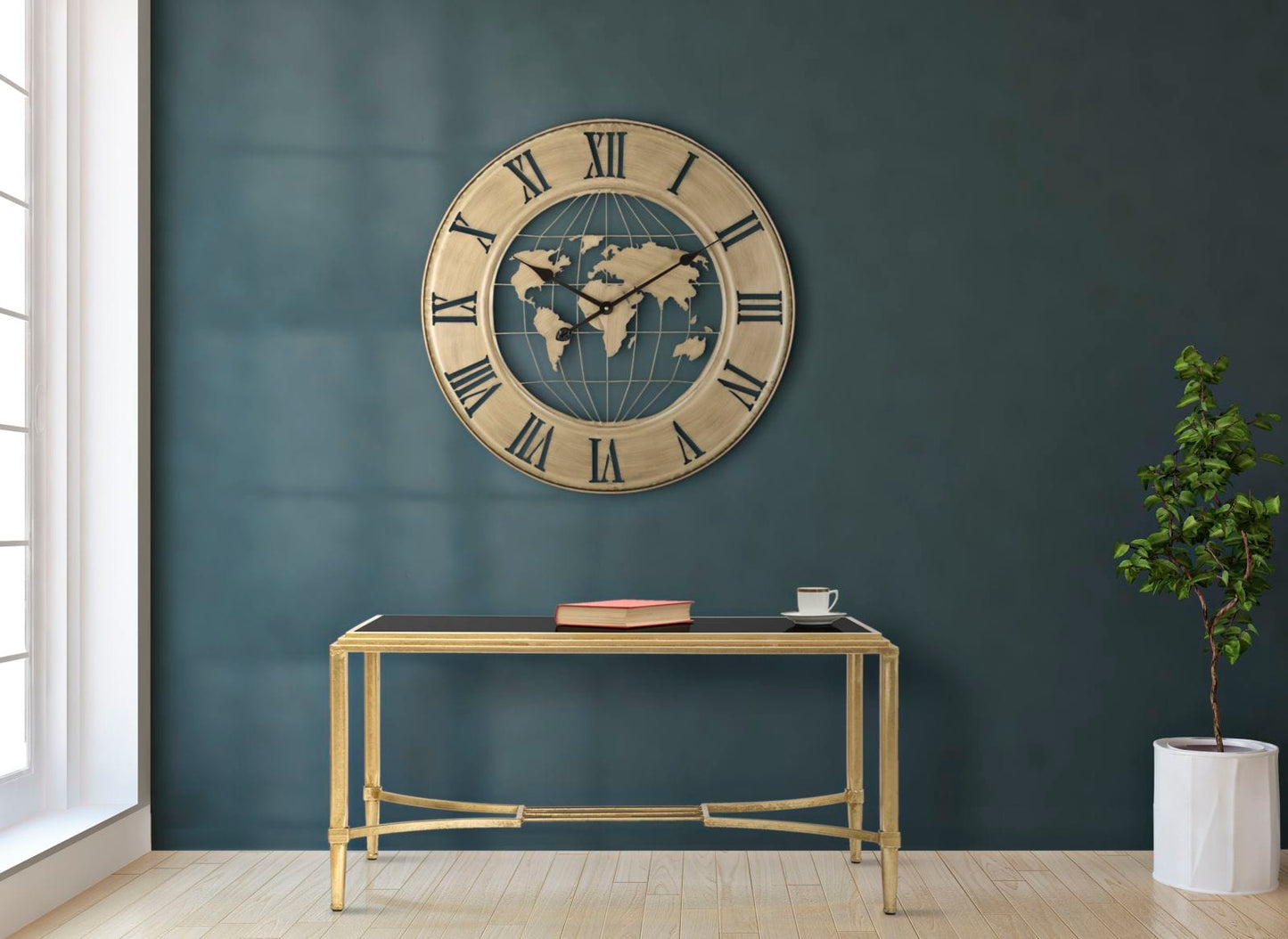 Mauro Ferretti WALL CLOCK WORLD GOLD CM
Ø 63X3