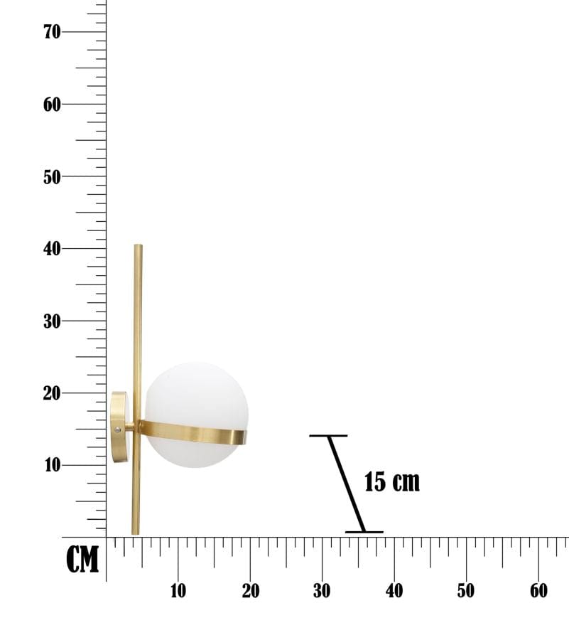 Mauro Ferretti WALL LAMP GLAMY CIRCLE CM 15x20x40