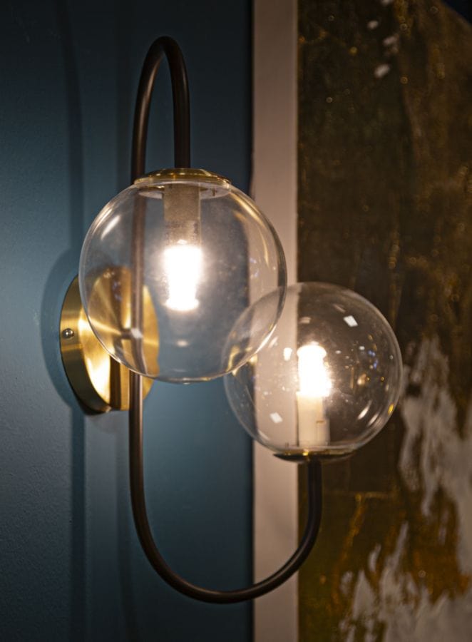 Mauro Ferretti WALL LAMP IRON BLACK CM 36x24x45
