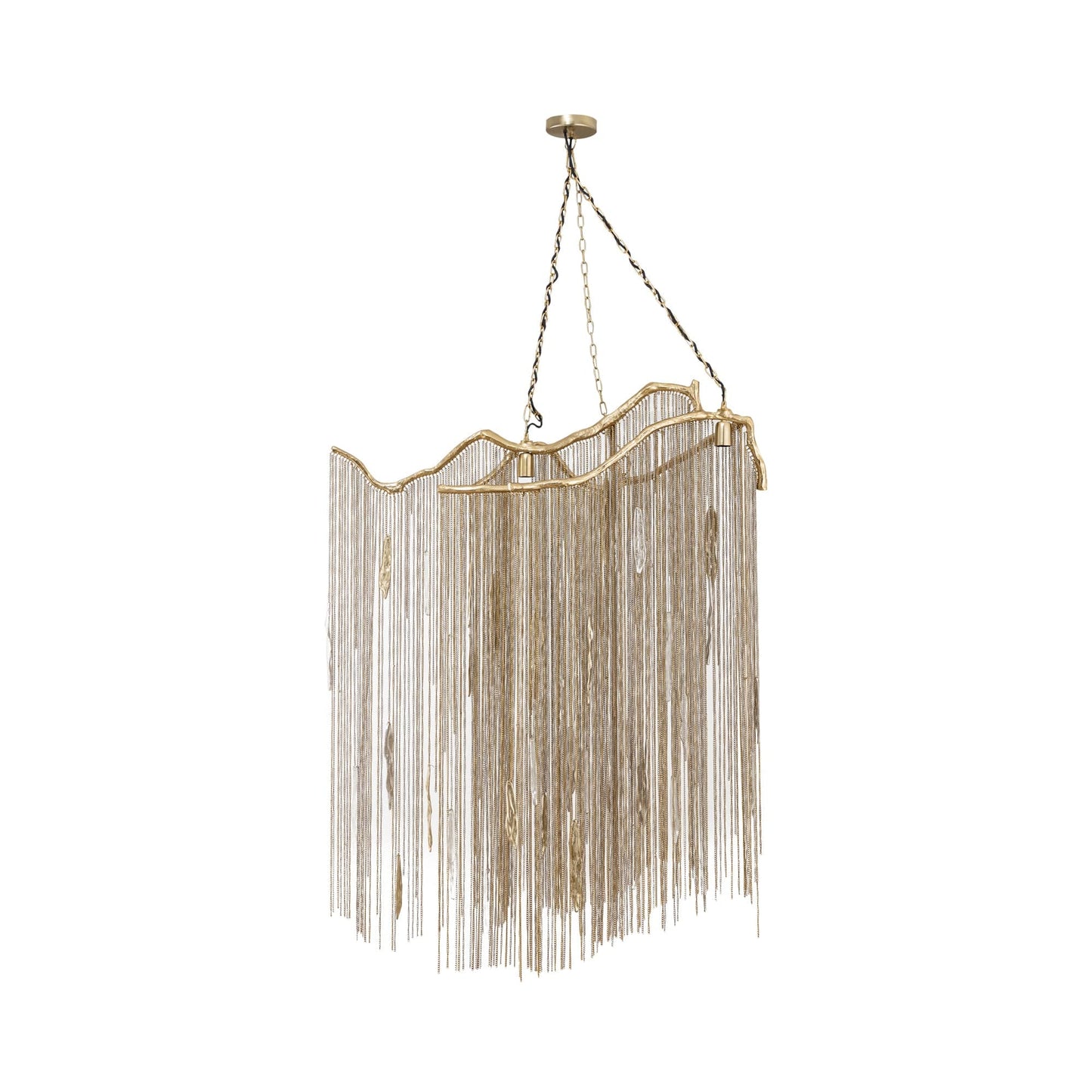 PTMD Wilco Brass gegoten alu hanglamp kettingen breed