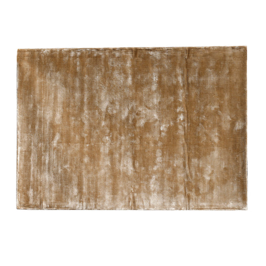 Flavia Brown Viscose Handwoven Carpet S