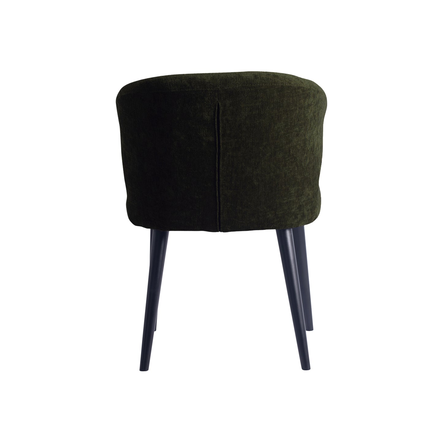 Fiori Green 1205 Dining Chair Black Wood Legs