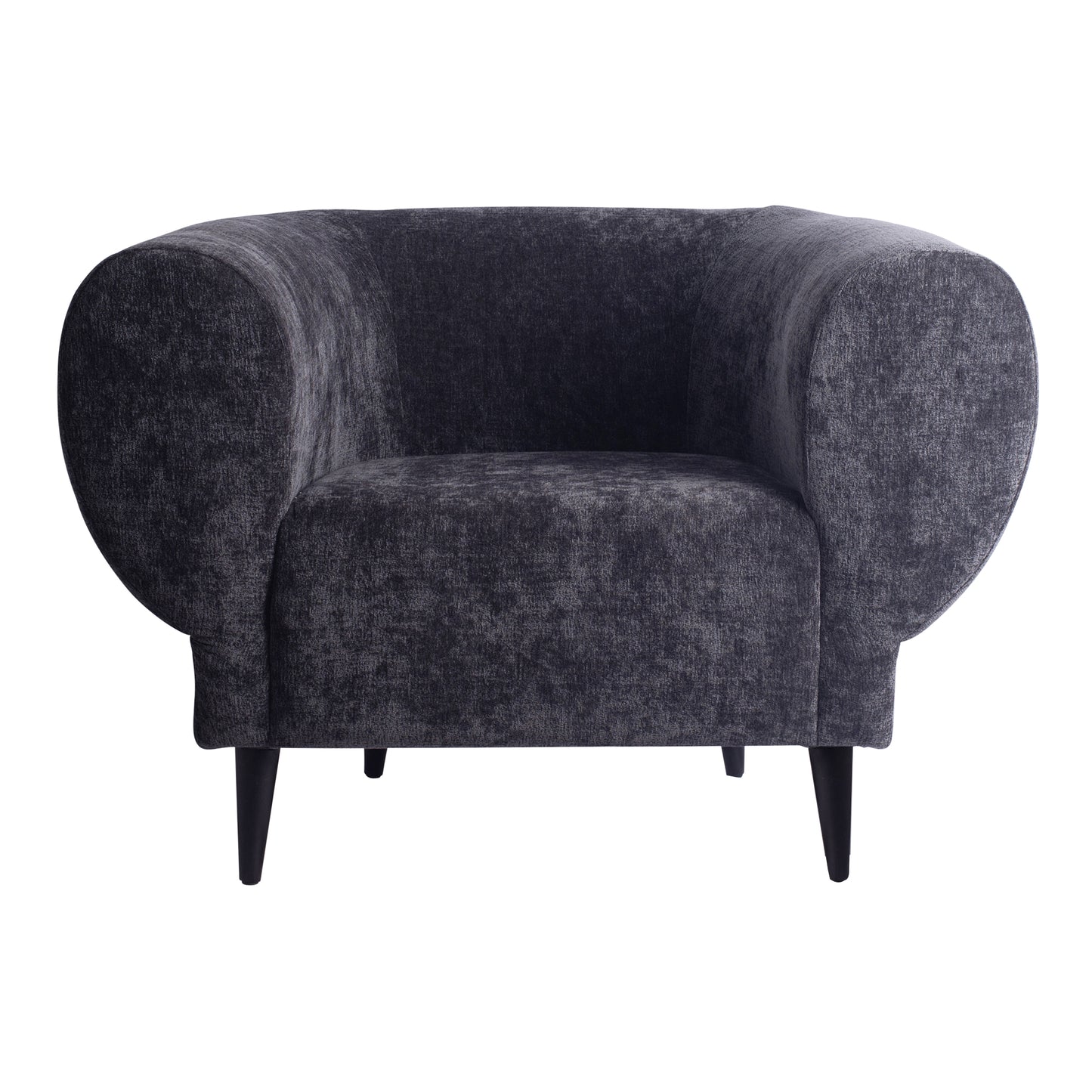 Elefan Anthracite Fauteuil Round Armrest