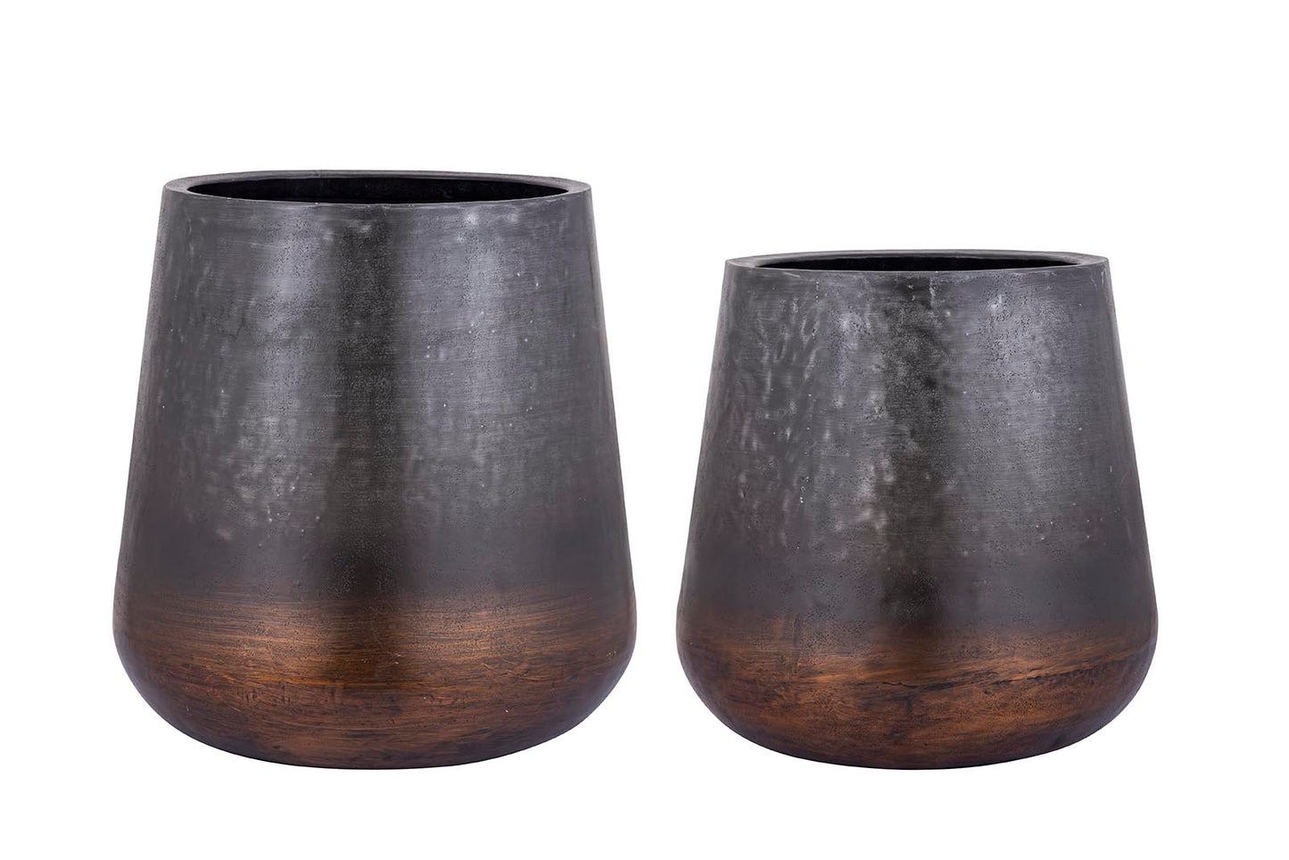 Nouska Black Aluminum Pot With Copper Bottom S